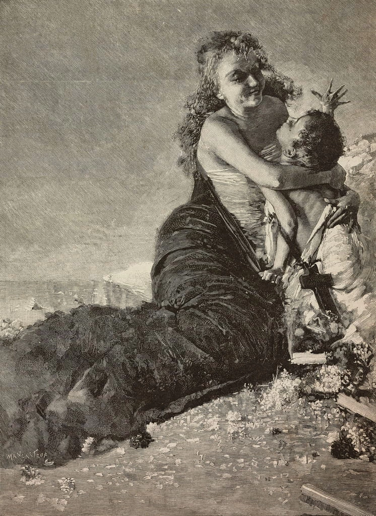 Rinascimento, madre con bambino